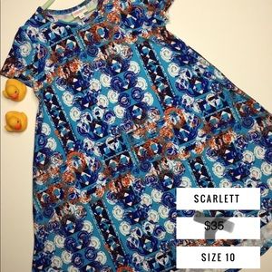 NWT Lularoe SCARLETT Kid’s dress - 10